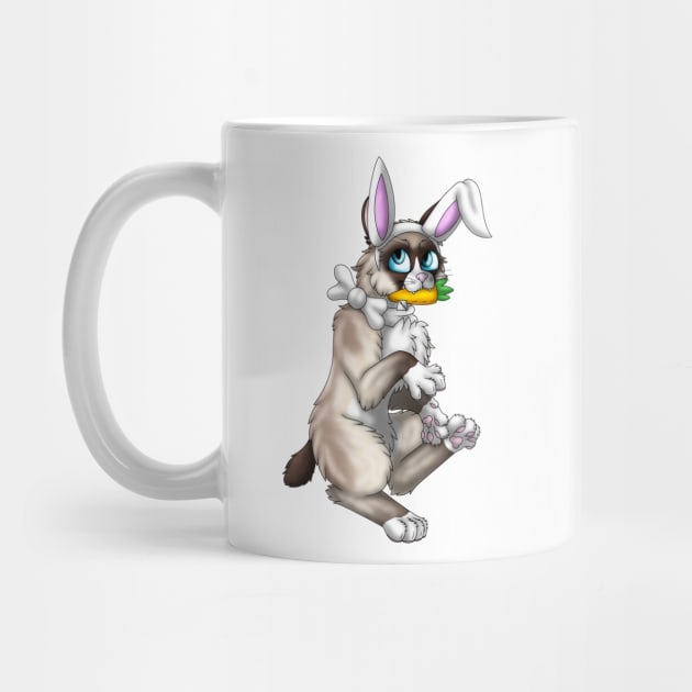 Bobtail BunnyCat: Snowshoe Point (White) by spyroid101